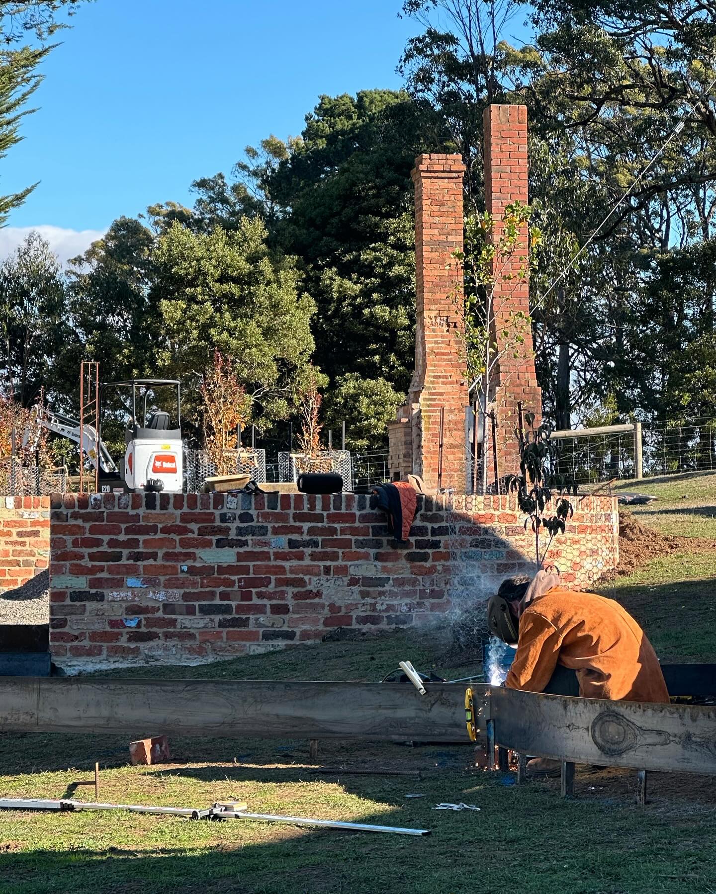 Rural brickwork and landscape construction by Bentley Landscapes
